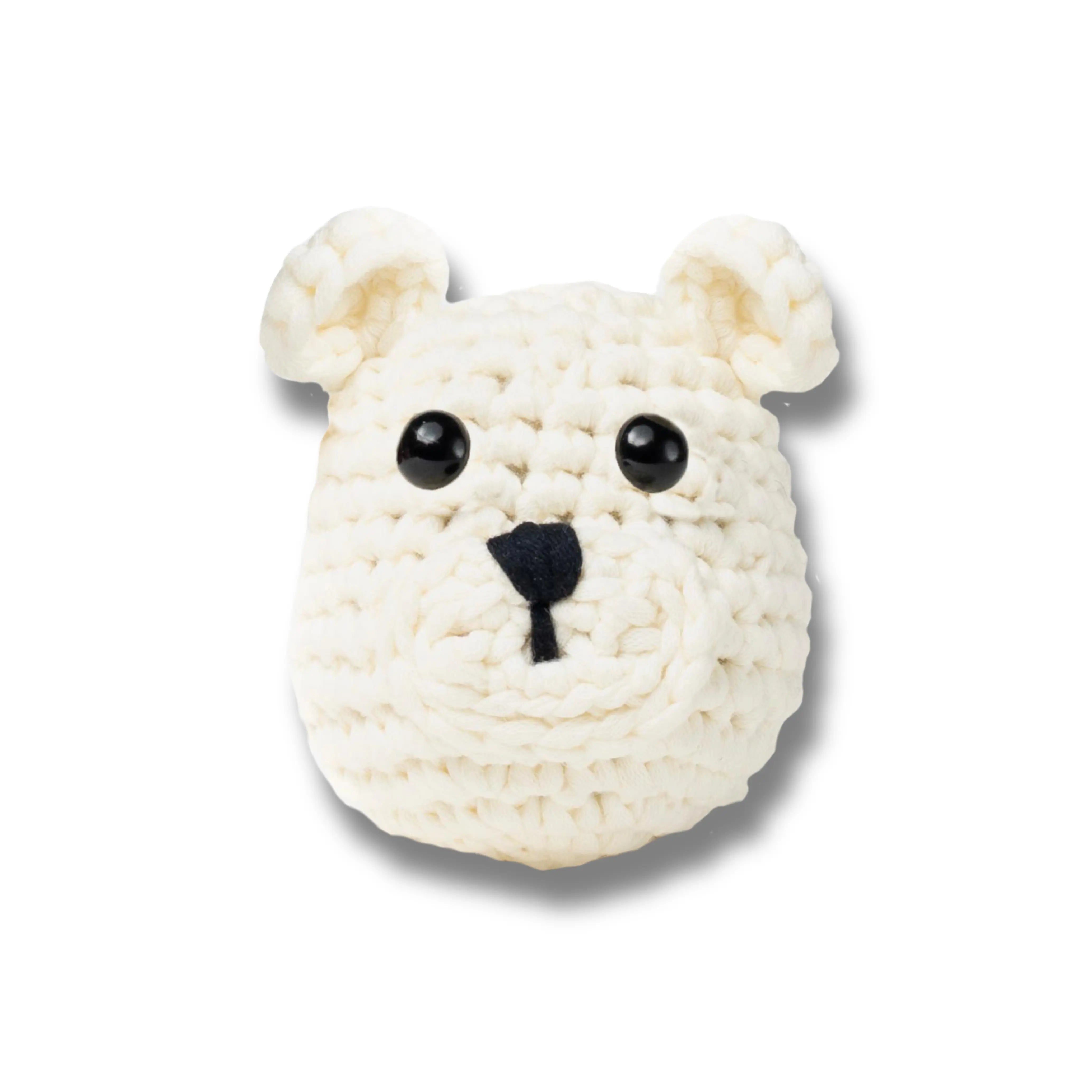 Gaston l'Ours blanc - Kit crochet débutant- The Stitch Man - Crochet débutant amigurumi