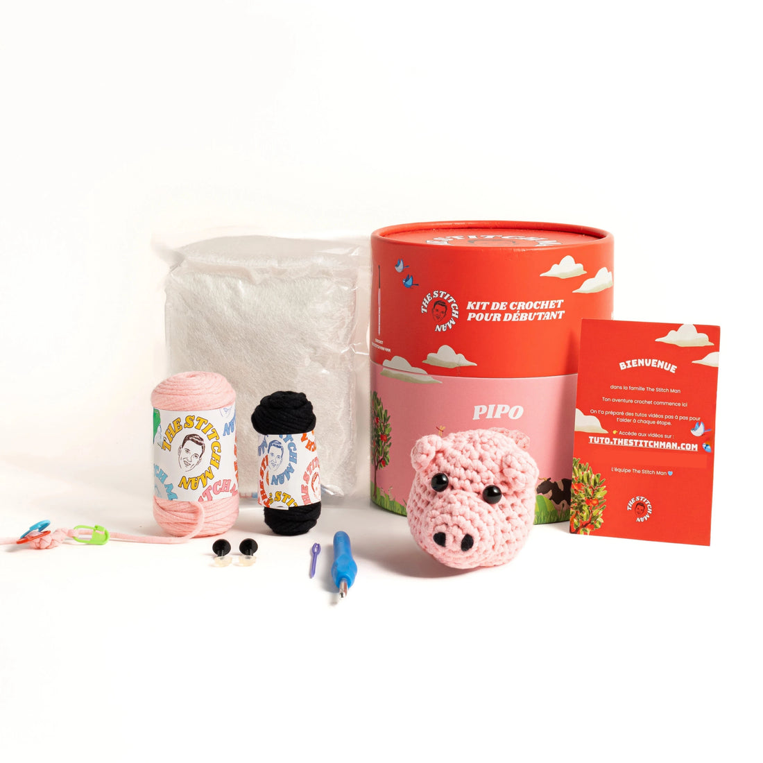 Offrez un moment créatif avec un cadeau DIY unique ! Découvrez nos kits de crochet faciles et complets The Stitch Man.