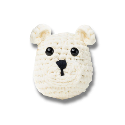 Gaston l'Ours blanc - Kit crochet débutant- The Stitch Man - Crochet débutant amigurumi