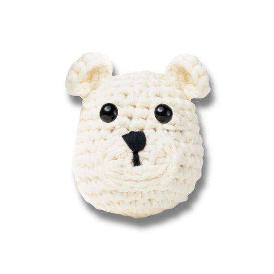 Gaston l'Ours blanc - Kit crochet débutant- The Stitch Man - Crochet débutant amigurumi