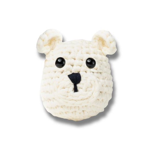 Gaston l'Ours blanc - Kit crochet débutant- The Stitch Man - Crochet débutant amigurumi