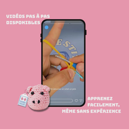 Pipo le Cochon - Kit crochet débutant